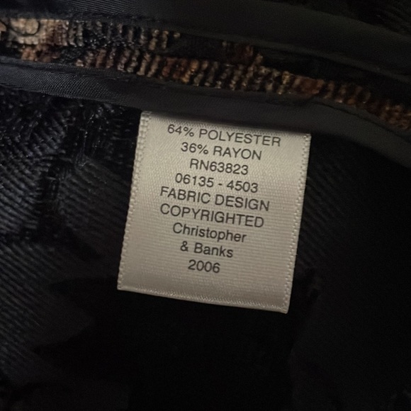 New Christopher & Banks floral tapestry vest size small - Picture 4 of 4